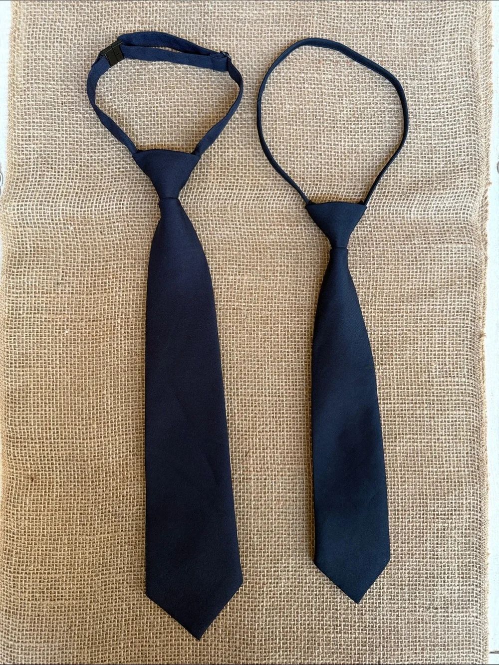 AFTCO Navy Blue Kids Adjustable Ties Set of 2